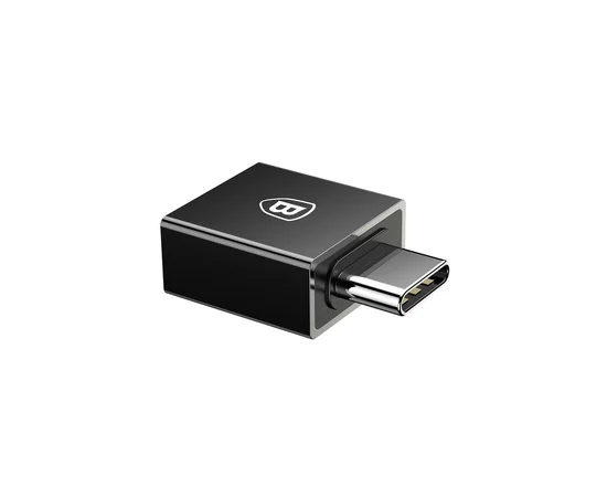 Переходник Baseus Exquisite Type-C Male to USB Female (CATJQ) Черный