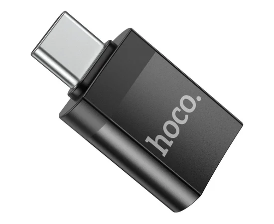 Переходник Hoco UA17 Type-C Male to USB Female USB3.0  Черный