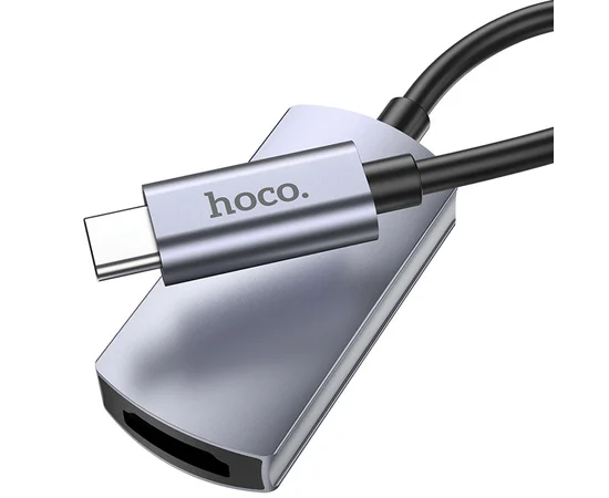Переходник Hoco UA20 Presage Type-C to HDTV Metal gray
