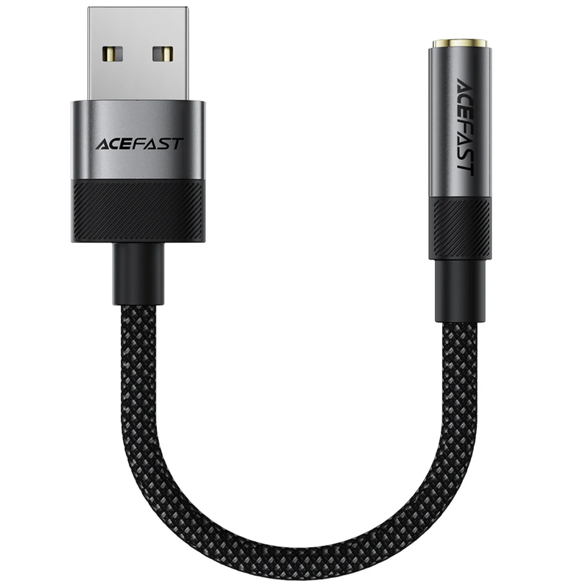 Переходник Acefast J13 USB male to AUX 3.5mm female Black