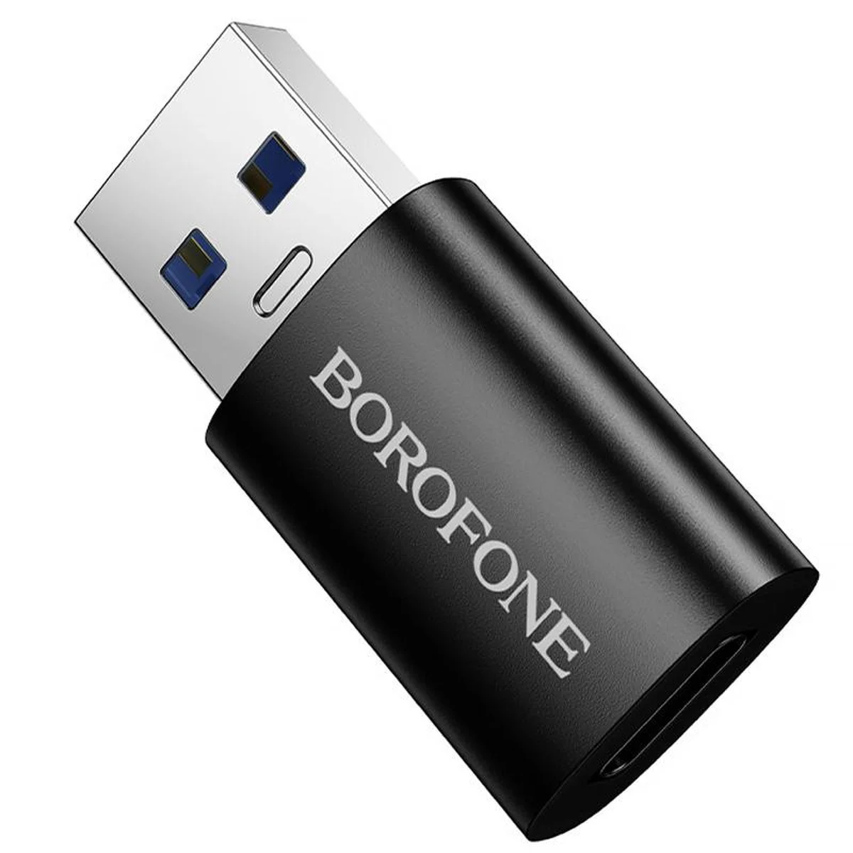Переходник Borofone BV26B USB Male to Type-C Female USB3.0 Black