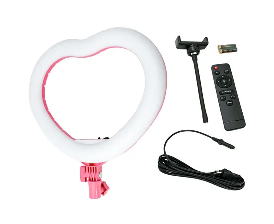 Кольцевая лампа Heart, d-12, 33см Черный