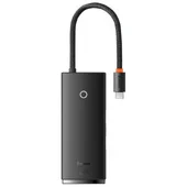 Переходник HUB Baseus Lite Series 6in1 (Type-C to HDMI + 2xUSB 3.0 + PD+SD/TF) (WKQX05) Black