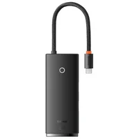 Переходник HUB Baseus Lite Series 6in1 (Type-C to HDMI + 2xUSB 3.0 + PD+SD/TF) (WKQX05) Black
