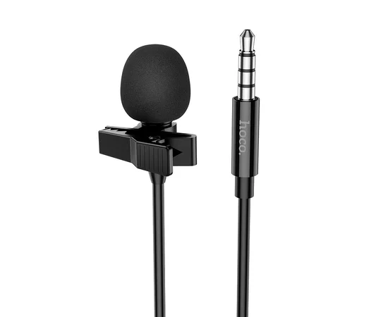 Микрофон петличный Hoco L14 3,5mm Черный