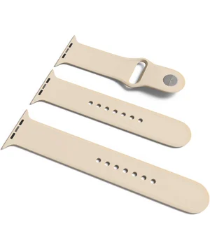 Силиконовый ремешок для Apple Watch Sport Band 38 / 40 (S/M & M/L) 3pcs Бежевый / Antigue White Силиконовый ремешок для Apple Watch Sport Band 38 / 40 (S/M & M/L) 3pcs Бежевый / Antigue White