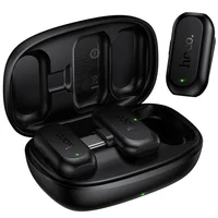 Петличный беспроводной микрофон Hoco L26 Dual-mic Smart AI (Type-C) Black