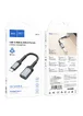 Переходник Hoco UA24 Type-C male to USB female 3.0 Metal gray