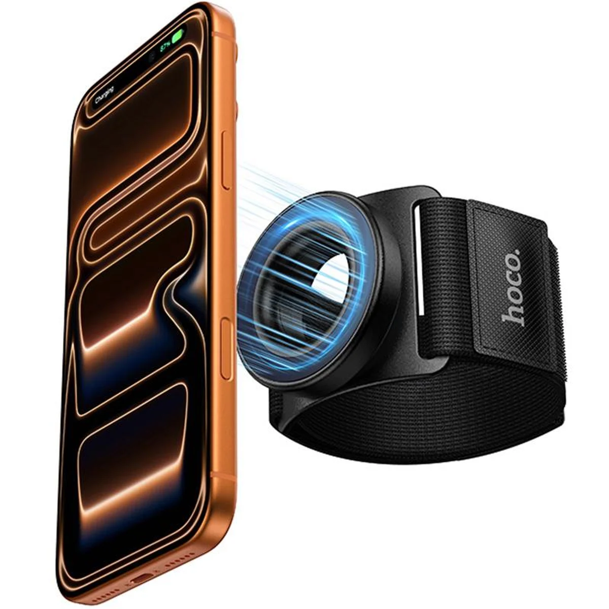 Магнитный держатель Hoco GT20 для запястья Black