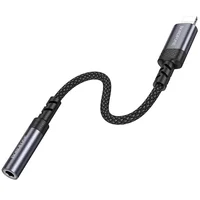 Переходник Borofone BV24 Graceful Lightning to 3.5mm Metal grey