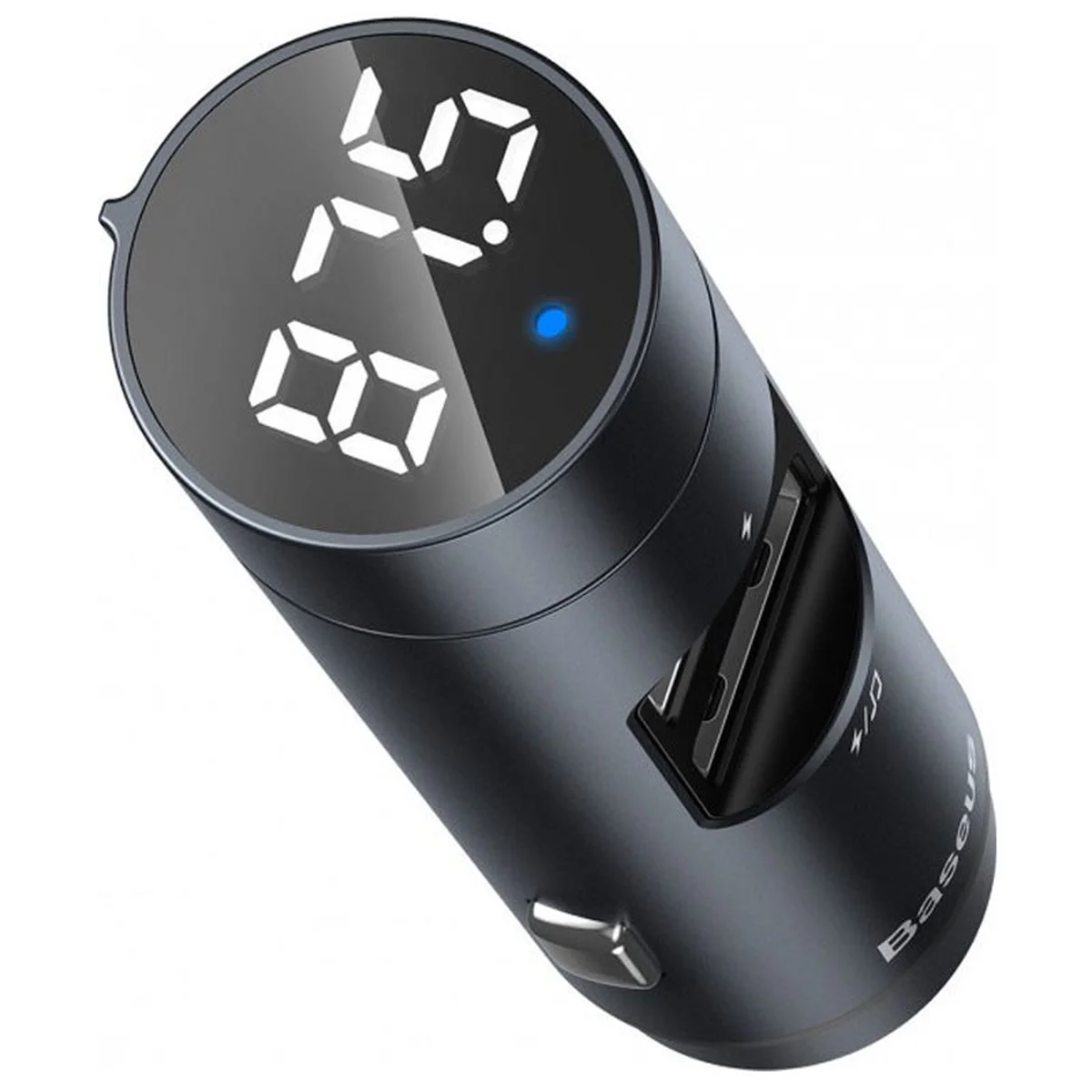 АЗУ FM модулятор Baseus Energy Column Темно-серый