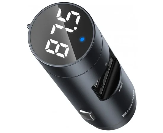 АЗУ FM модулятор Baseus Energy Column Темно-серый