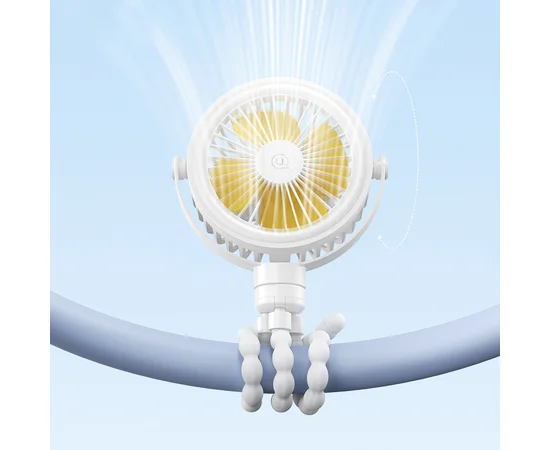 Портативный вентилятор Usams ZB289 Baby Stroller fan 2000mAh White