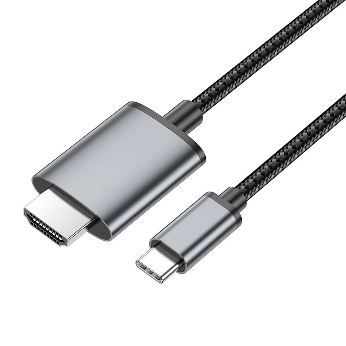 Переходник Hoco UA27 HD Type-C to HDMI (2m) Metal gray