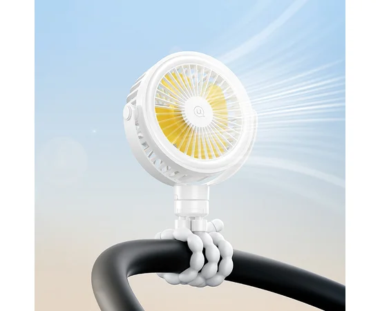 Портативный вентилятор Usams ZB289 Baby Stroller fan 2000mAh White