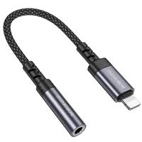 Переходник Borofone BV24 Graceful Lightning to 3.5mm Metal grey