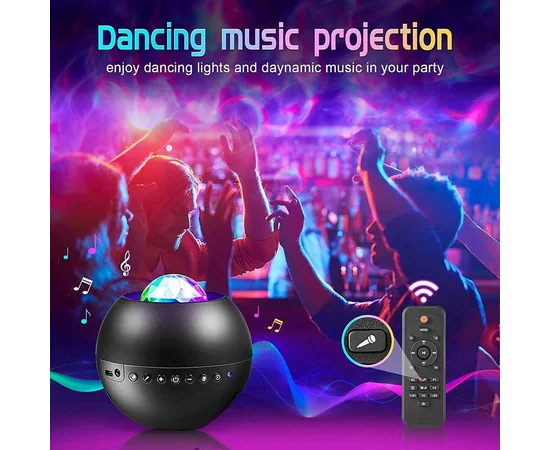 Проектор-ночник Ocean Dream E14 with Bluetooth and Remote Control Black