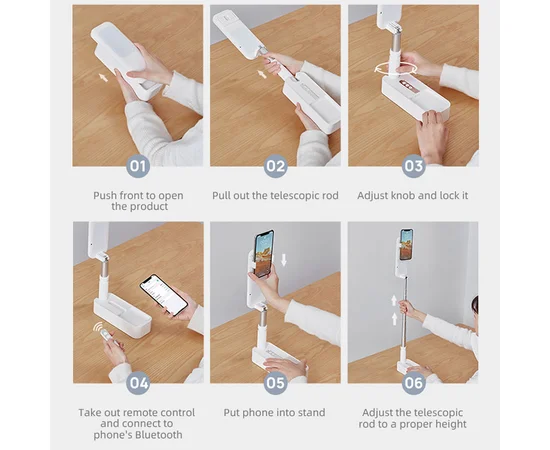 Подставка для телефона Usams US-ZB209 складная Белый