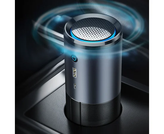 Портативный очиститель воздуха Usams US-ZB169 Черный / Серый