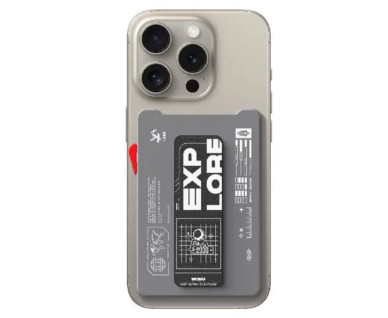 Картхолдер с подставкой WIWU Mag Wallet MW-002 Gray