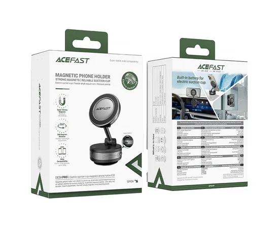 Магнитный держатель для телефона Acefast E30 Auto Fix 360&deg; Metal gray
