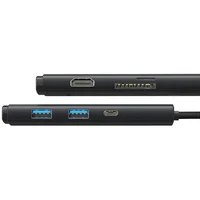 Переходник HUB Baseus Lite Series 6in1 (Type-C to HDMI + 2xUSB 3.0 + PD+SD/TF) (WKQX05) Black