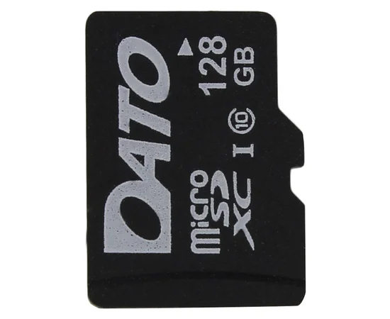Карта памяти microSDHC 128 GB Card Class 10 Dato + SD adapter Черный