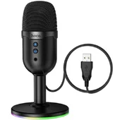 Микрофон всенаправленный для гейминга Hoco L25 Bright USB Black