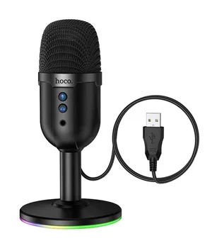 Мікрофон всеспрямований для геймінгу Hoco L25 Bright USB Black