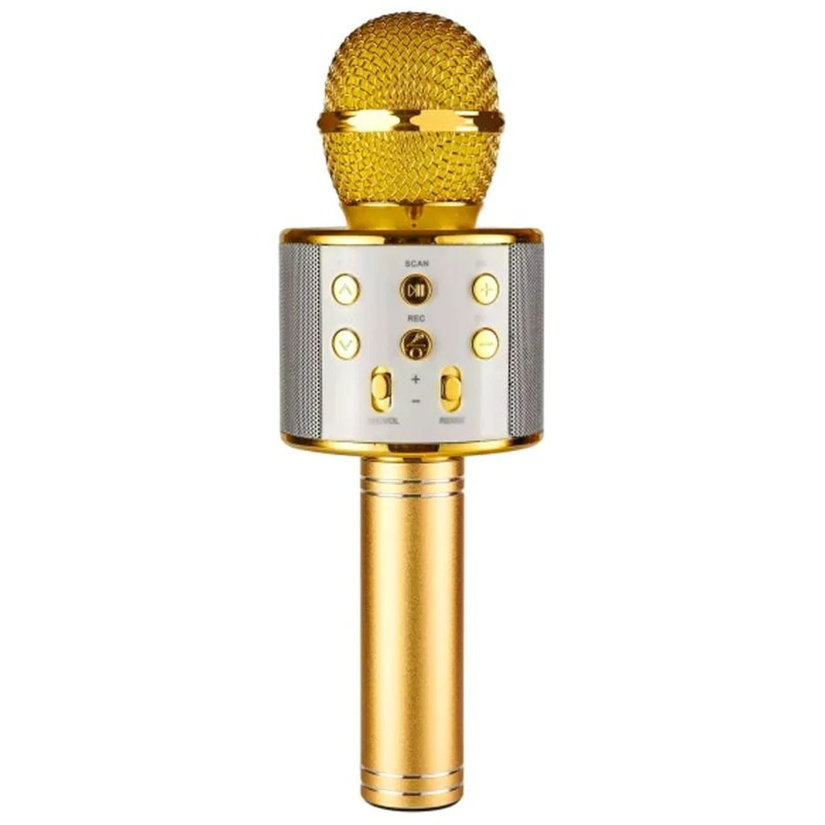 Караоке Мікрофон-колонка WS858 Gold