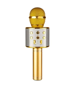 Караоке Микрофон-колонка WS858 Gold