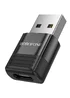 Переходник Borofone BV18 USB male to Type-C female USB2.0 Black