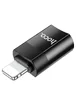 Переходник Hoco UA17 Lightning Male to Type-C Female USB2.0  Черный
