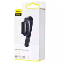 Держатель в машину для очков Baseus Platinum Vehicle (champing type) (ACYJN) Черный