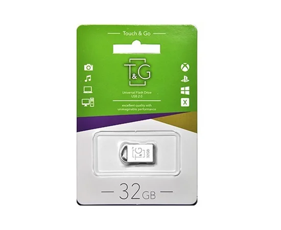 Флеш-драйв USB Flash Drive T&G 107 Metal Series 32GB Серебряный