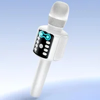 Караоке Микрофон-колонка Hoco L24 Shine White