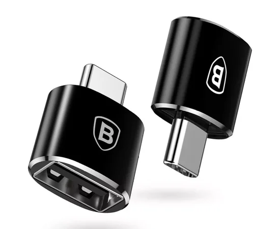 Переходник Baseus USB Female To Type-C Male Adapter Converter (CATOTG) Черный