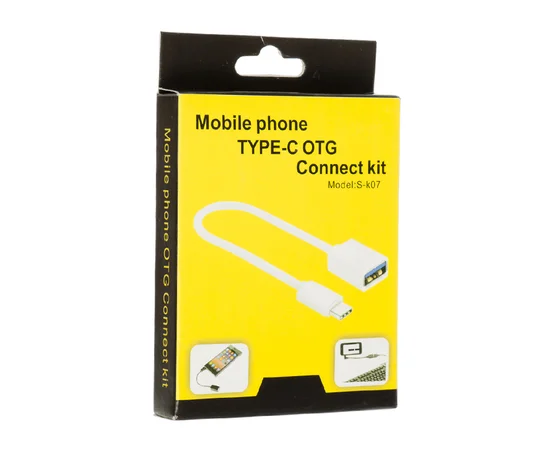 Переходник USB OTG - Type-C S-k07 Черный