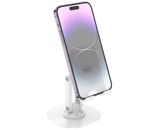 Подставка для телефона Hoco HD6 Winner dual-axis rotating White