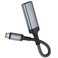 Переходник Hoco UA43A Type-C to HDTV (0.2m) Metal gray