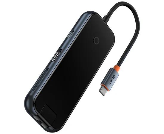 Переходник Baseus Hub AcmeJoy 7-Port Type-C (HDMI*1+USB3.0*2+USB2.0*1+Type-C PD&Data*1+SD/TF) (WKJZ) Dark Gray