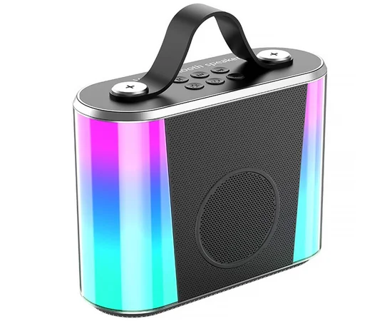 Караоке Микрофон-колонка V6 + два микрофона Black