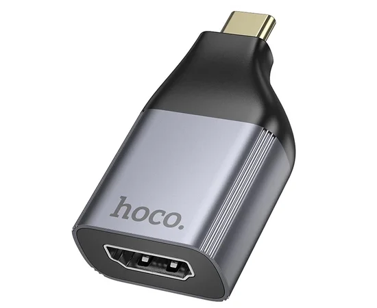 Переходник Hoco UA33 Type-C to HDTV Metal grey