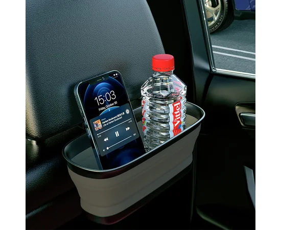 Держатель Hoco PH35 Lucky journey car rear pillow foldable storage box для автомобиля Черный / Серый