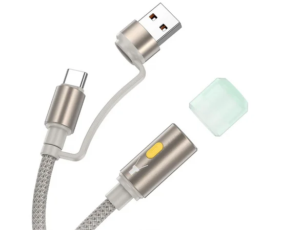 Кабель-светильник Hoco UA38C USB/Type-C to LED (0.3m) Gold