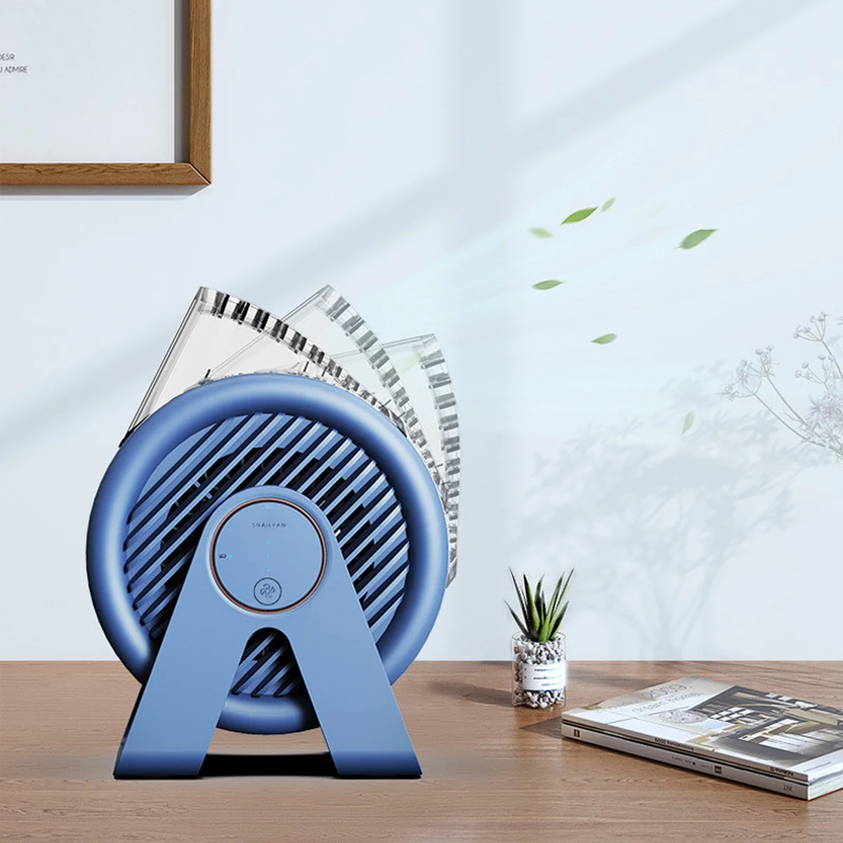 Настольный вентилятор F7-B Snail 2200mAh Blue
