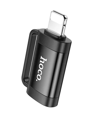 Перехідник Hoco UA31B OTG Lightning male to Type-C female Black
