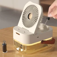 Настільний вентилятор Q7 з водяним охолодженням 3600 mAh White