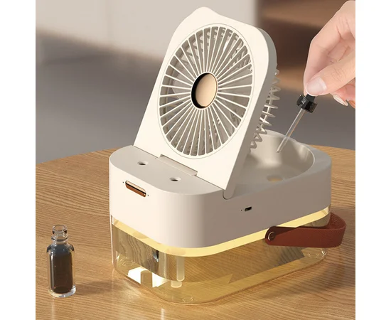 Настольный вентилятор Q7 с водяным охлаждением 3600 mAh White
