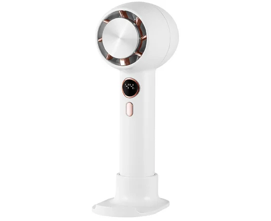 Портативний вентилятор YL007 with Display з підставкою для телефону 2000mAh White